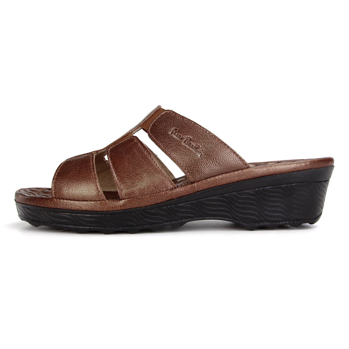 ស្បែកជើងកវែងស្បែកសុទ្ធ Pierre Cardin ពណ៌ក្រហម berry ទំហំ 36-42 ម៉ូដែល 21SS245