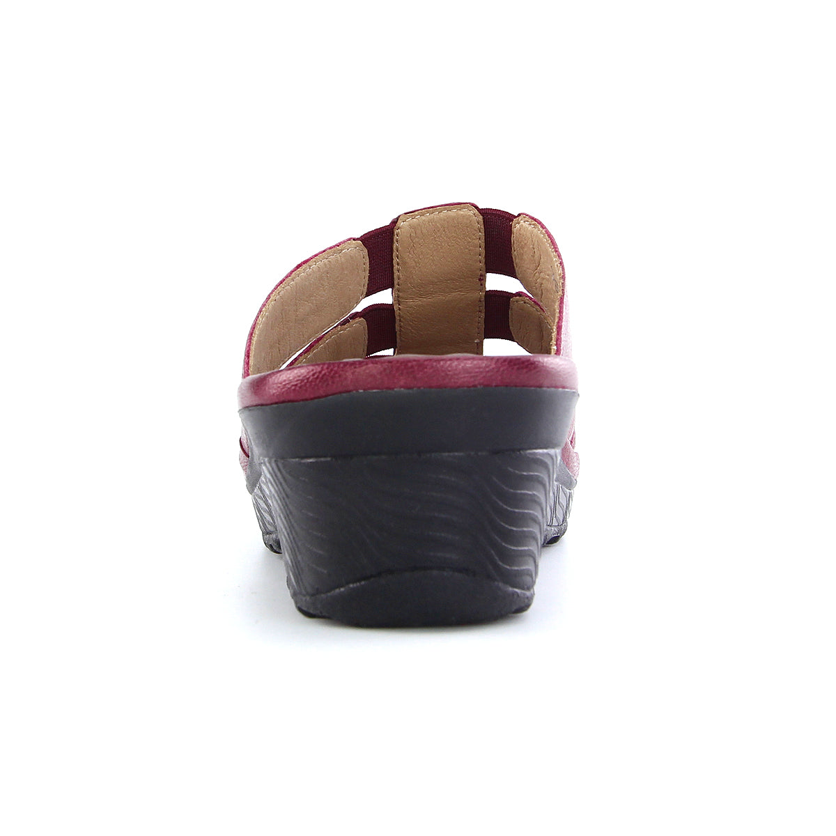 ស្បែកជើងកវែងស្បែកសុទ្ធ Pierre Cardin ពណ៌ក្រហម berry ទំហំ 36-42 ម៉ូដែល 21SS245