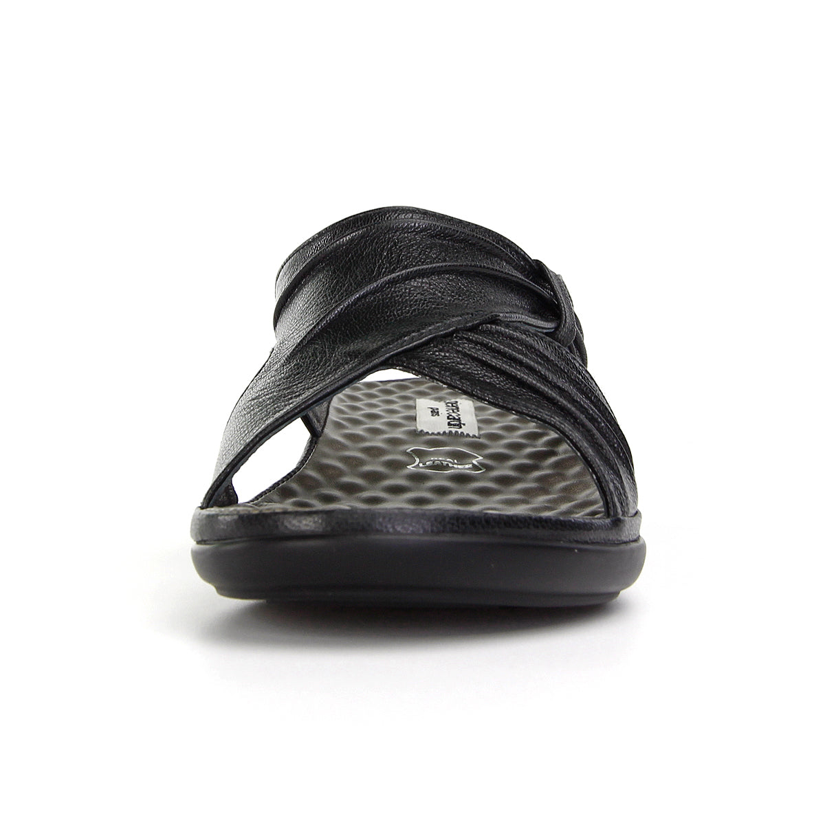 ស្បែកជើងសុខភាពនារី Pierre Cardin ទន់ស្រួលពាក់ ផលិតពីស្បែកពិតប្រាកដ ប្រផេះ ម៉ូដែល 23SS294