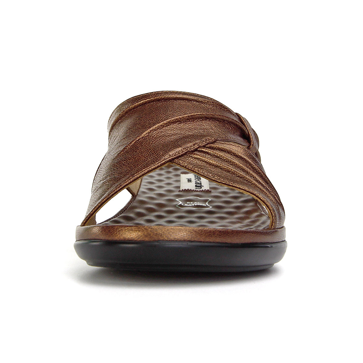 ស្បែកជើងសុខភាពនារី Pierre Cardin ទន់ស្រួលពាក់ ផលិតពីស្បែកពិតប្រាកដ ប្រផេះ ម៉ូដែល 23SS294