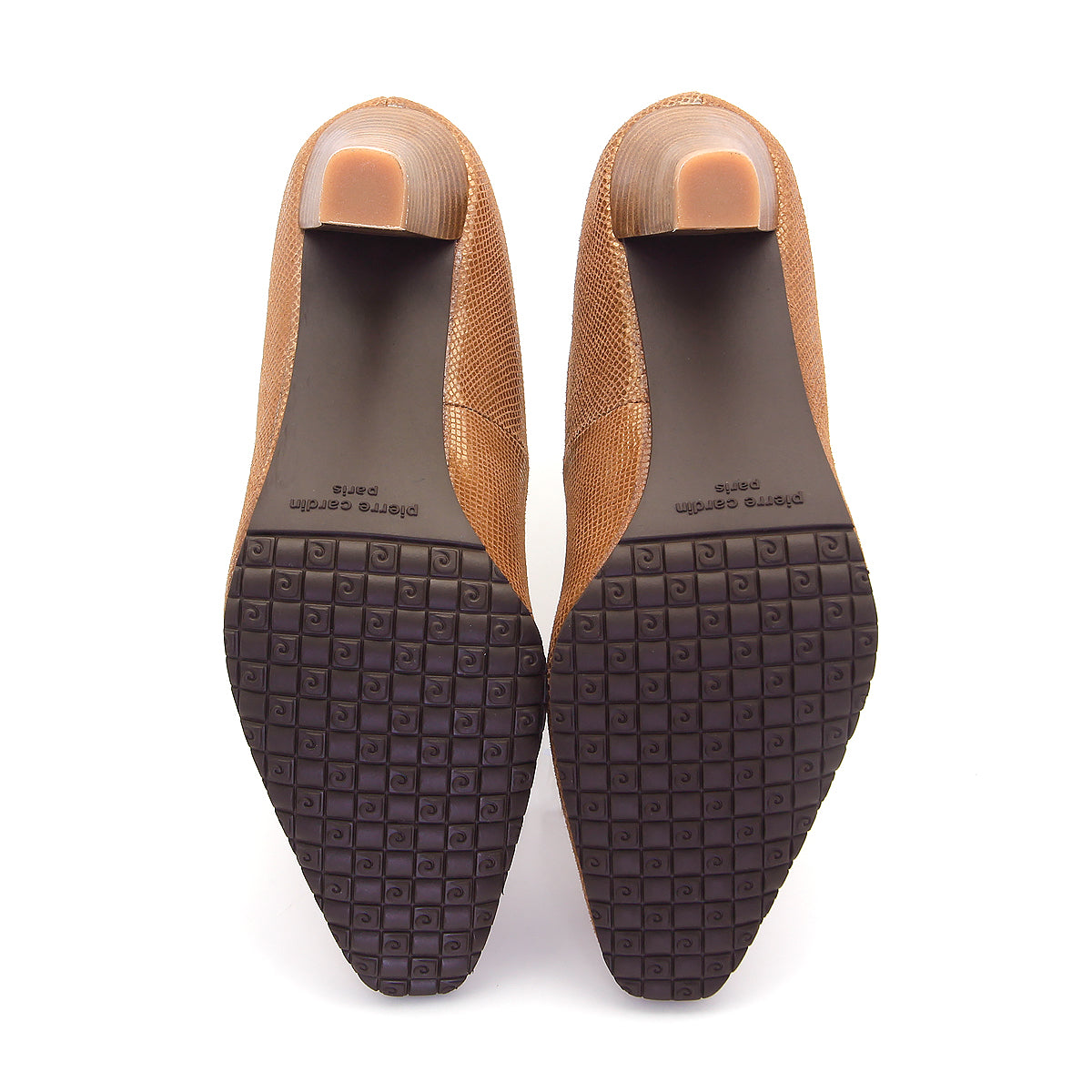 Pierre Cardin Women's High-Heels Pumps - Comfortable and soft, made from ស្បែកពិតប្រាកដ, Bronze-Gold Color, Size | ស្បែកជើងកែងខ្ពស់ - 23WD315