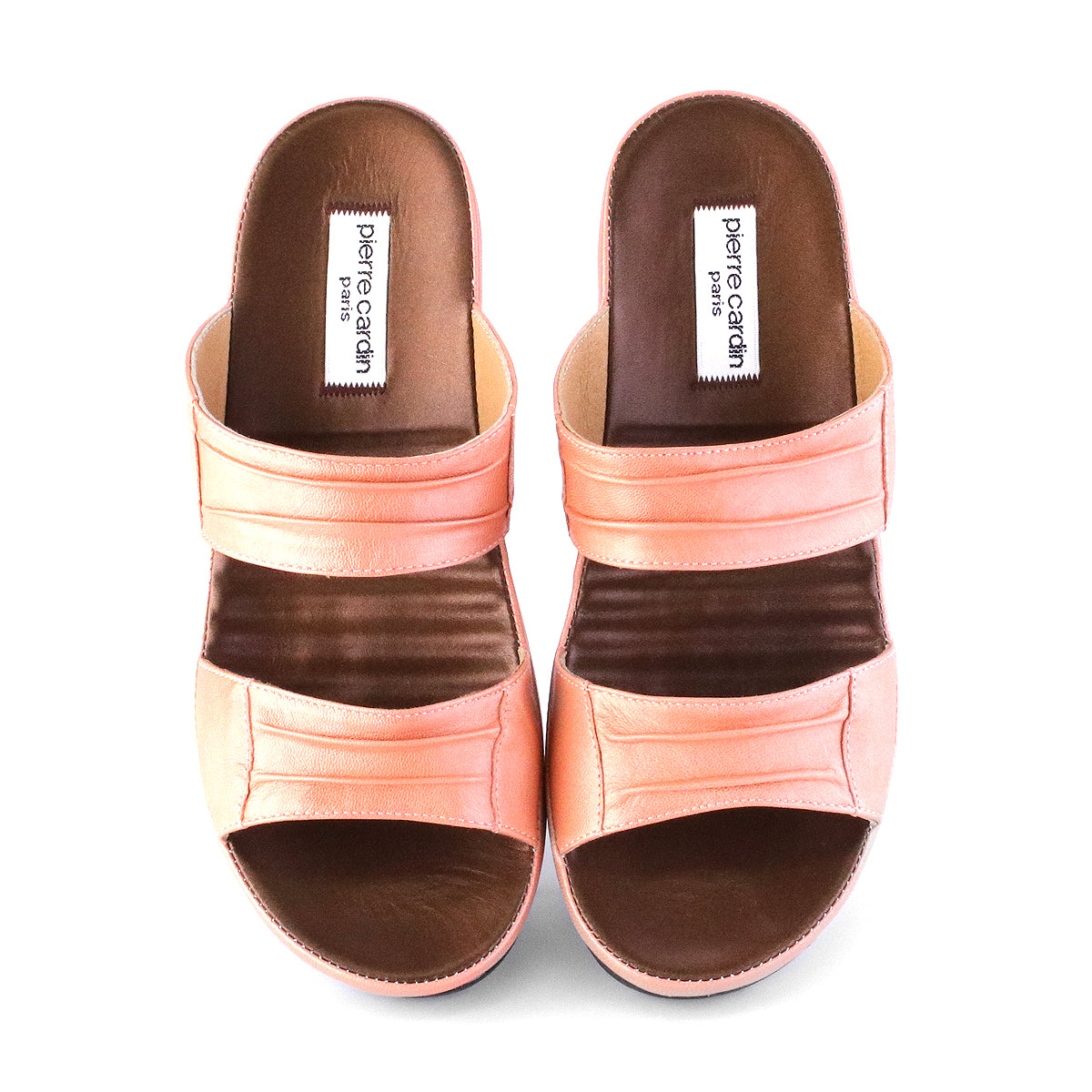 Pierre Cardin Women's Leather Wedge Sandals – Elegant Style & Supreme Comfort 24SS341