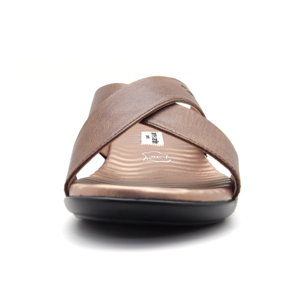 Pierre Cardin รองเท้าผู้หญิง ลำลอง ส้นแบน นุ่มสบาย ผลิตจากหนังแท้ สีดำ รุ่น 24WS362
