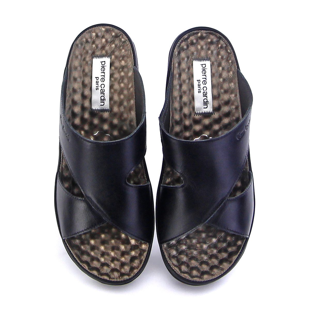 ស្បែកជើងនារី Pierre Cardin ស្បែកសុទ្ធ ទន់ស្រួលពាក់ មានខ្សែរ ពណ៌ស ម៉ូដែល 26SS409
