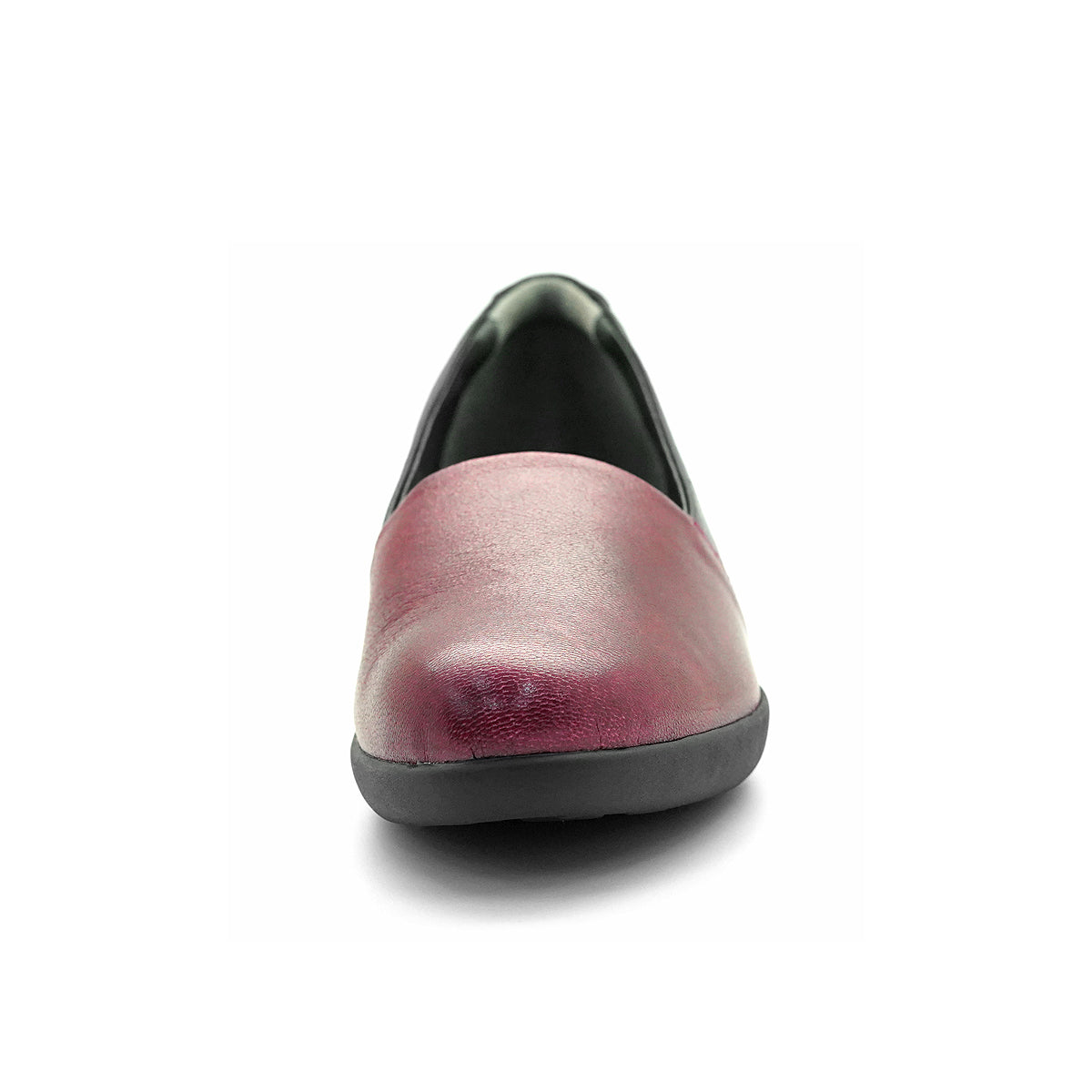 ស្បែកជើងសំប៉ែតនារី Pierre Cardin ទន់ស្រួលពាក់ ផលិតពីស្បែកសុទ្ធ ពណ៌ខ្មៅ ម៉ូដែល 27WC455