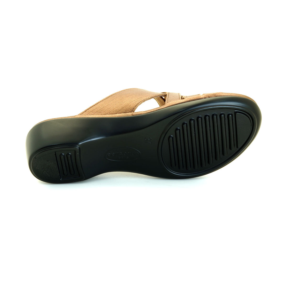 ស្បែកជើងនារី Pierre Cardin ស្បែកជើងកវែងនារី ស្បែកជើងកែងជើងរាបស្មើ ទន់ស្រួលពាក់ ផលិតពីស្បែកពិត ទំហំ 28SS158