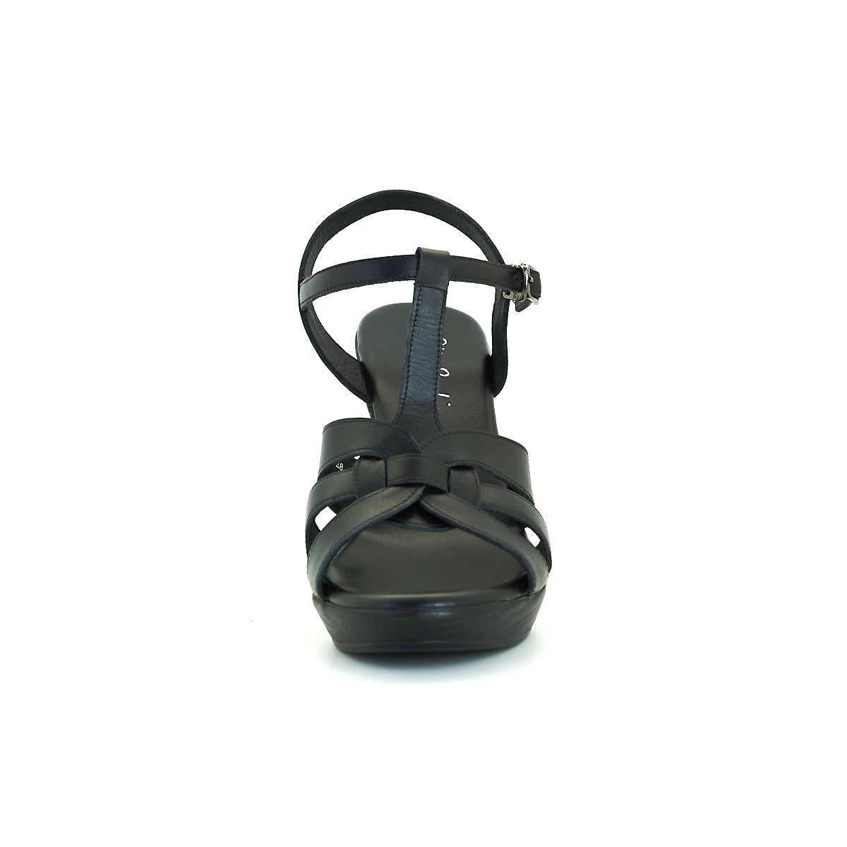 ស្បែកជើងនារី Pierre Cardin កែងជើងខ្ពស់ កែងជើងខ្ពស់ ទន់ស្រួលពាក់ ផលិតពីស្បែកពិតប្រាកដ ពណ៌សំរិទ្ធ ម៉ូដែល 31PS805