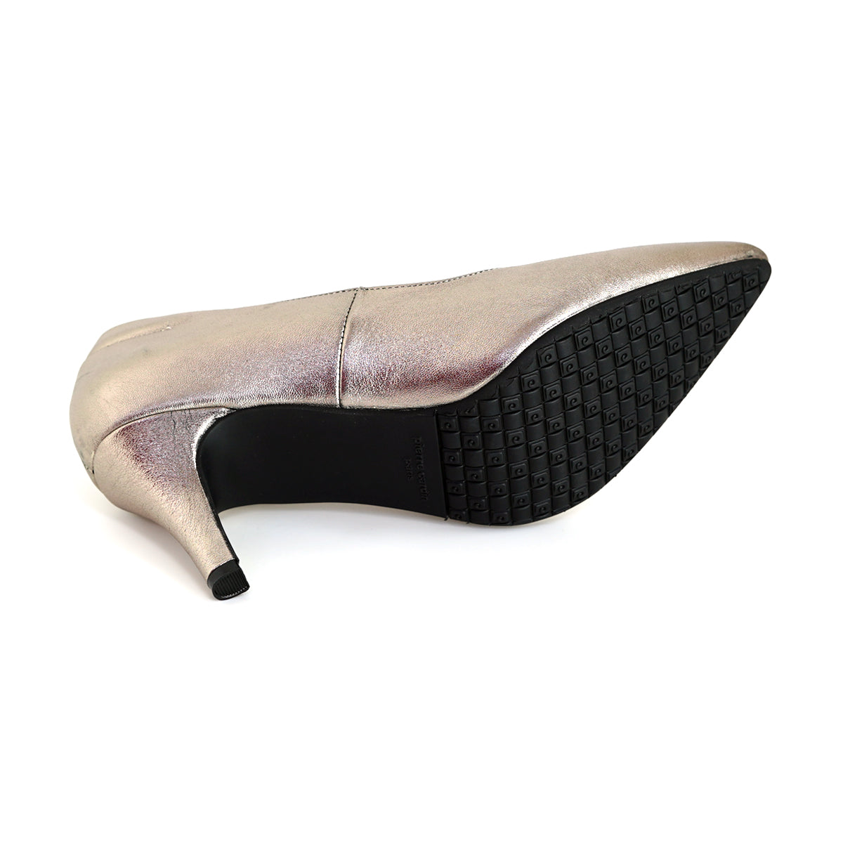 ស្បែកជើងនារី Pierre Cardin កែងជើងខ្ពស់បូមទឹក ទន់ស្រួលពាក់ ផលិតពីស្បែកសុទ្ធ ម៉ូដែល 34KD174