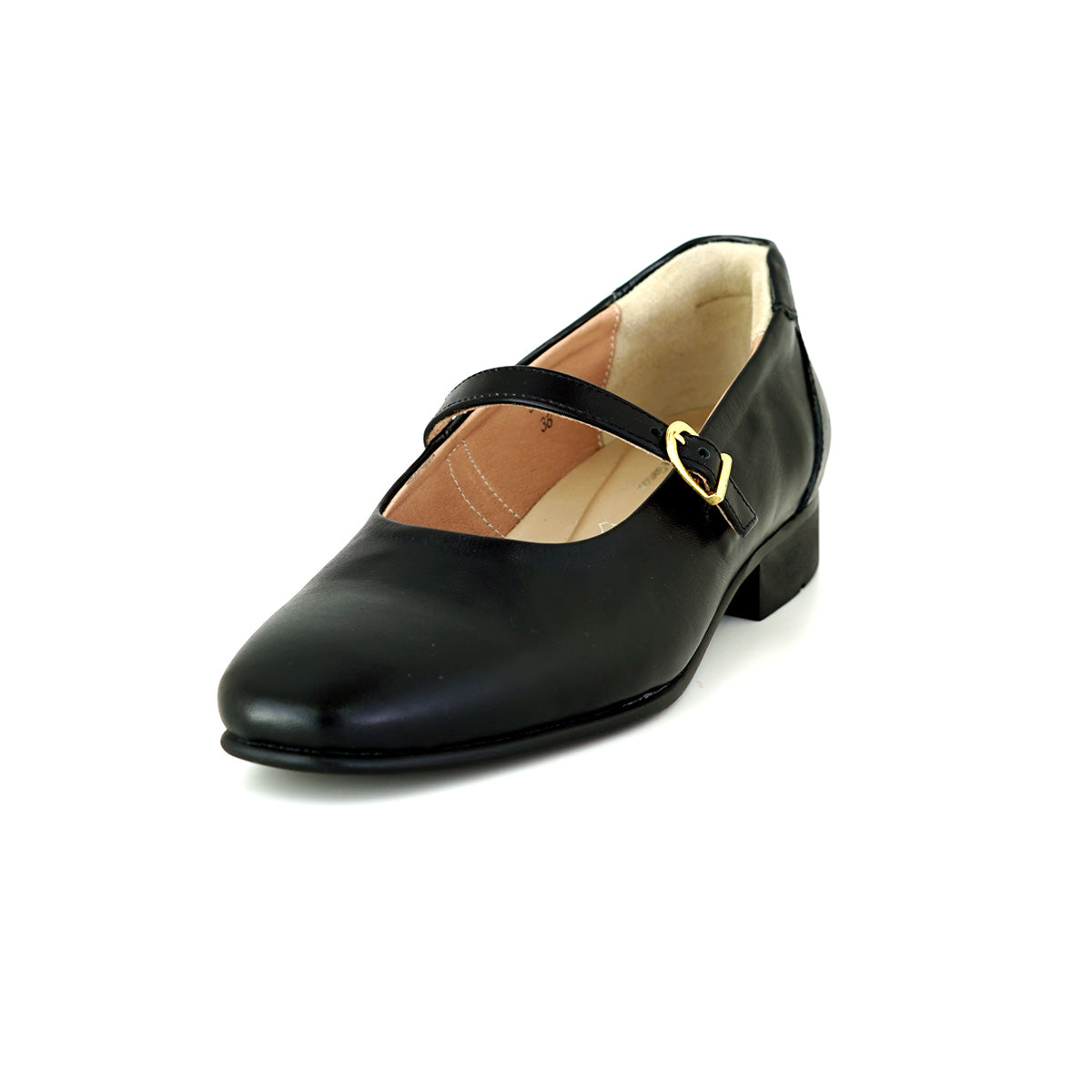 ស្បែកជើងសំប៉ែត Mary Jane របស់ស្ត្រី Pierre Cardin ផលិតពីស្បែកពិតប្រាកដ ពណ៌ត្នោតខ្ចី ម៉ូដែល 34TC164