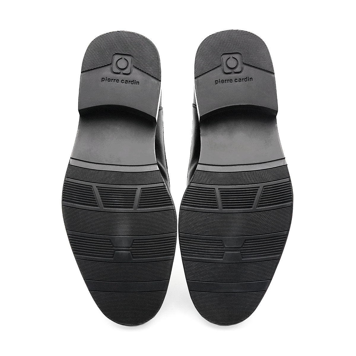 ស្បែកជើងបុរស Pierre Cardin ស្បែកជើងផ្លូវការ ទន់ស្រួលពាក់ ផលិតពីស្បែកសុទ្ធ ពណ៌ខ្មៅ ម៉ូដែល 80TD124