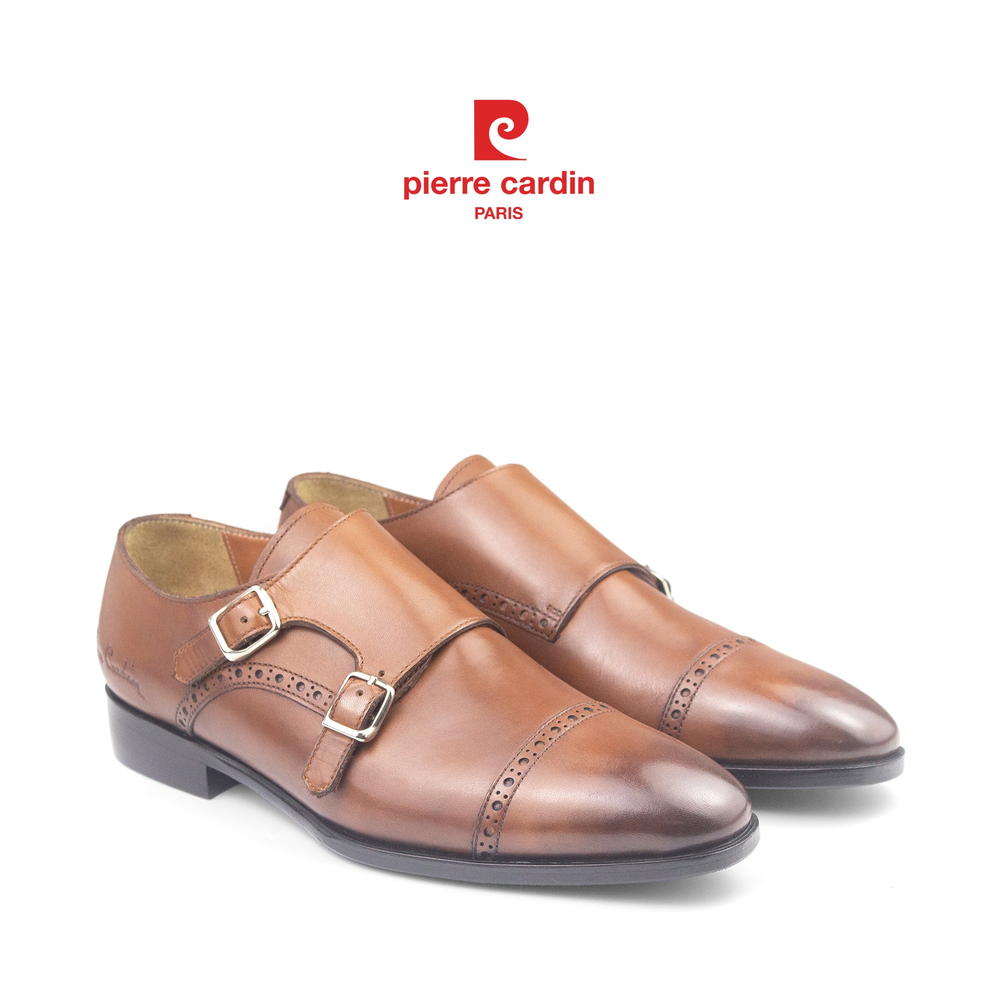 ស្បែកជើងស្បែកបុរស Pierre Cardin Premium Double Monkstrap - PCMFWLH 363