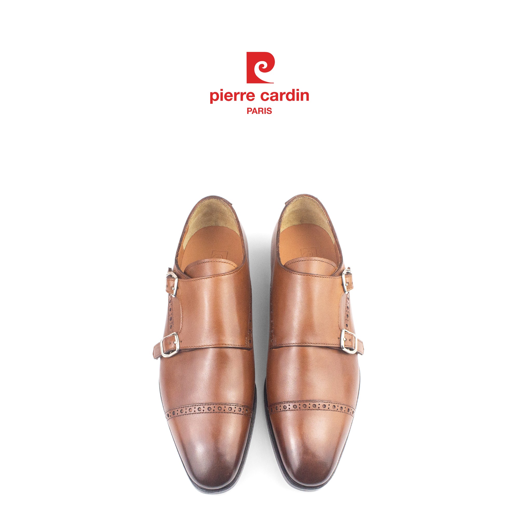 ស្បែកជើងស្បែកបុរស Pierre Cardin Premium Double Monkstrap - PCMFWLH 363