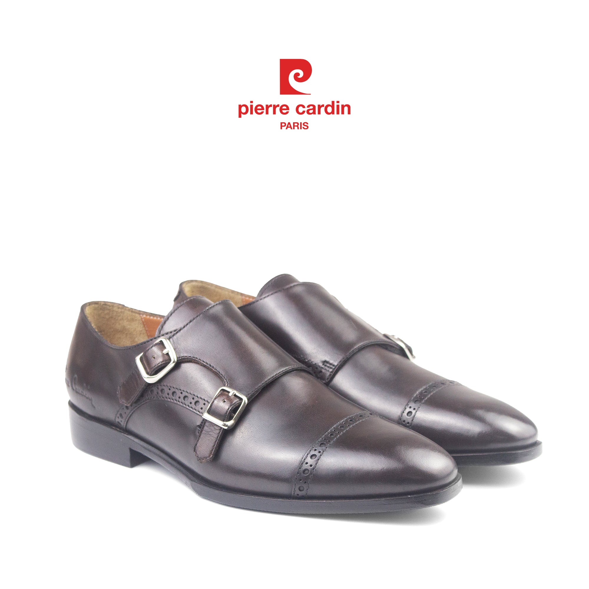 ស្បែកជើងស្បែកបុរស Pierre Cardin Premium Double Monkstrap - PCMFWLH 363