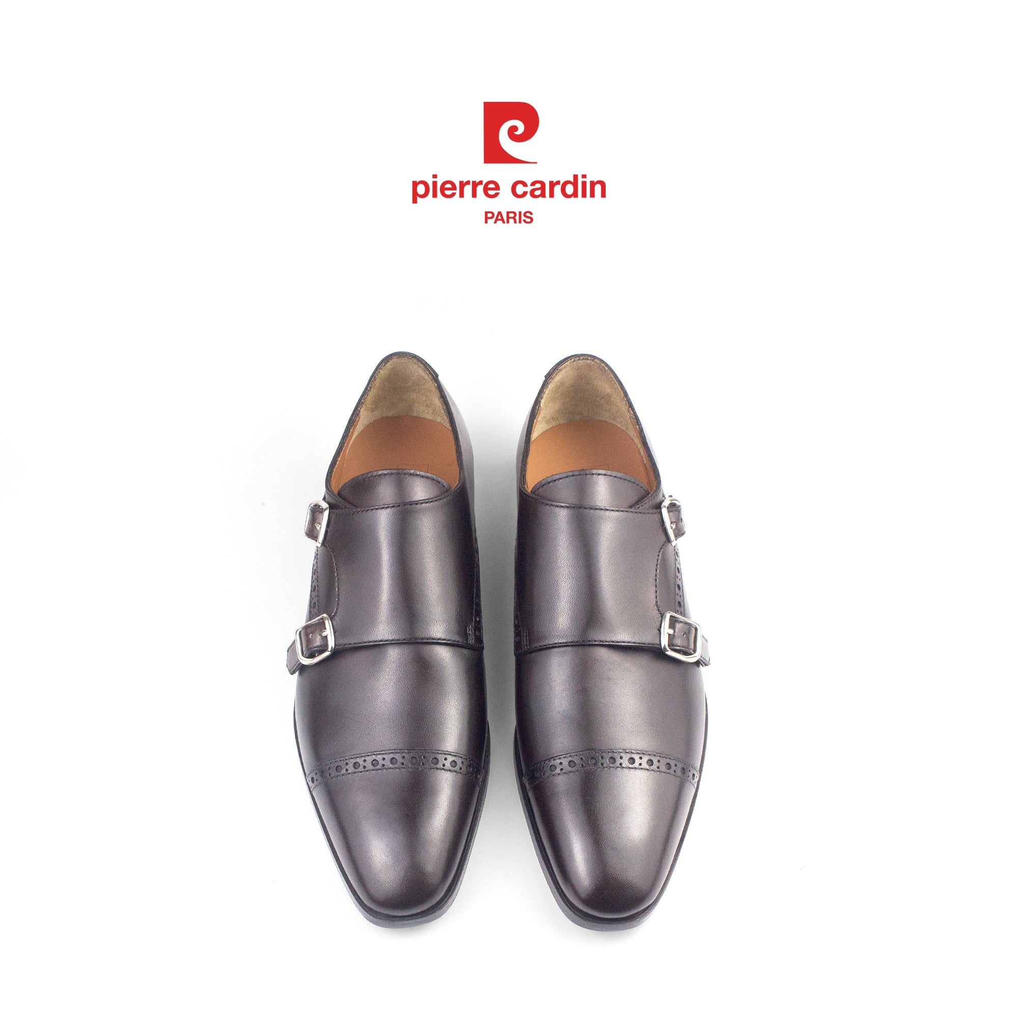ស្បែកជើងស្បែកបុរស Pierre Cardin Premium Double Monkstrap - PCMFWLH 363
