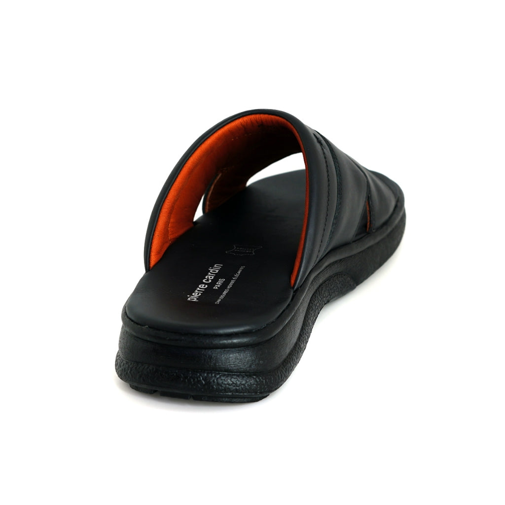Pierre Cardin Leather Man Slides - 84JS178