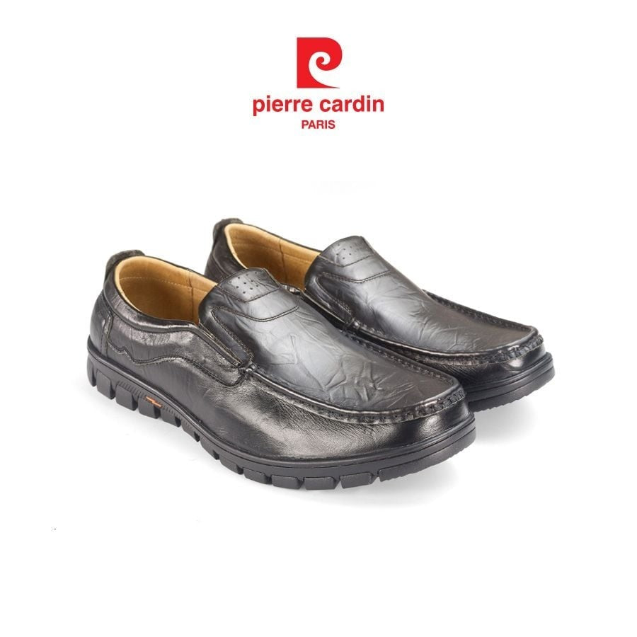ស្បែកជើងបុរស Pierre Cardin หนังวัวแท้พรีเมียม រចនាម៉ូដទាន់សម័យ ផាសុកភាព ម៉ូដែល 714