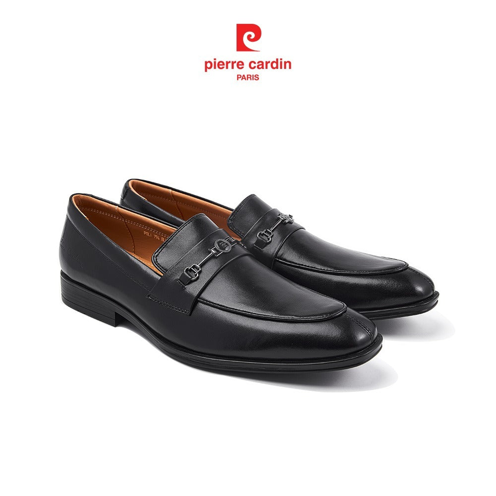 รองเท้าหนังผู้ชาย Pierre Cardin รุ่น Loafer หนังวัวแท้ ตัวล็อคแฟชั่นหรูหรา 794