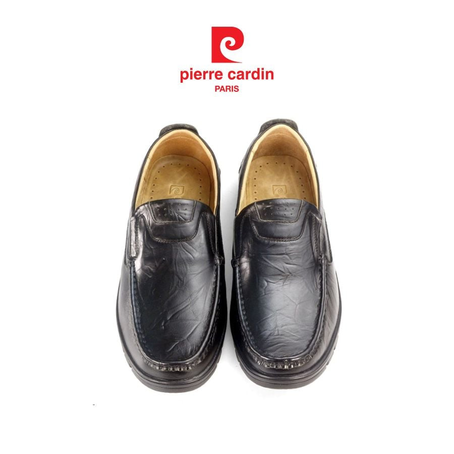 ស្បែកជើងបុរស Pierre Cardin หนังวัวแท้พรีเมียม រចនាម៉ូដទាន់សម័យ ផាសុកភាព ម៉ូដែល 714