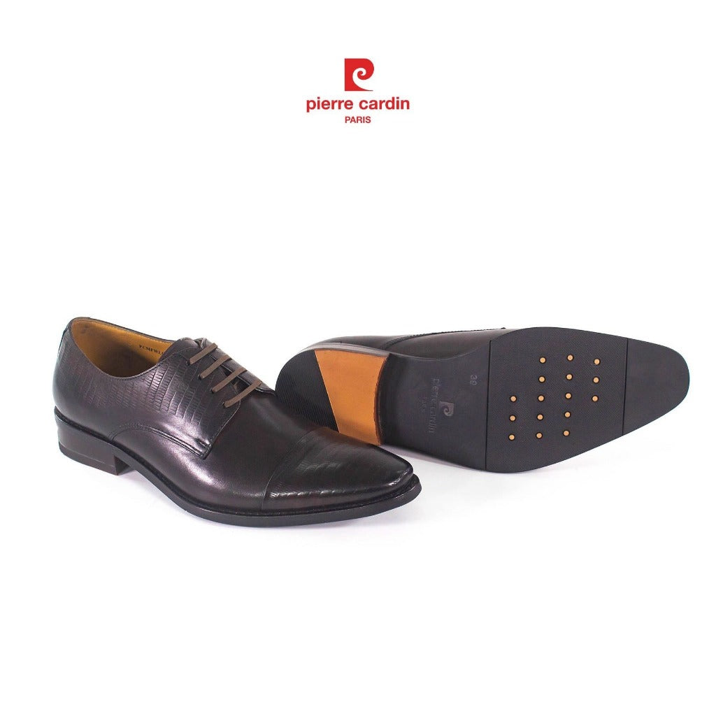 รองเท้าหนังผู้ชาย Pierre Cardin ของแท้ หนังวัวแท้คุณภาพพรีเมียม พื้นยางกันลื่น - รุ่น 352
