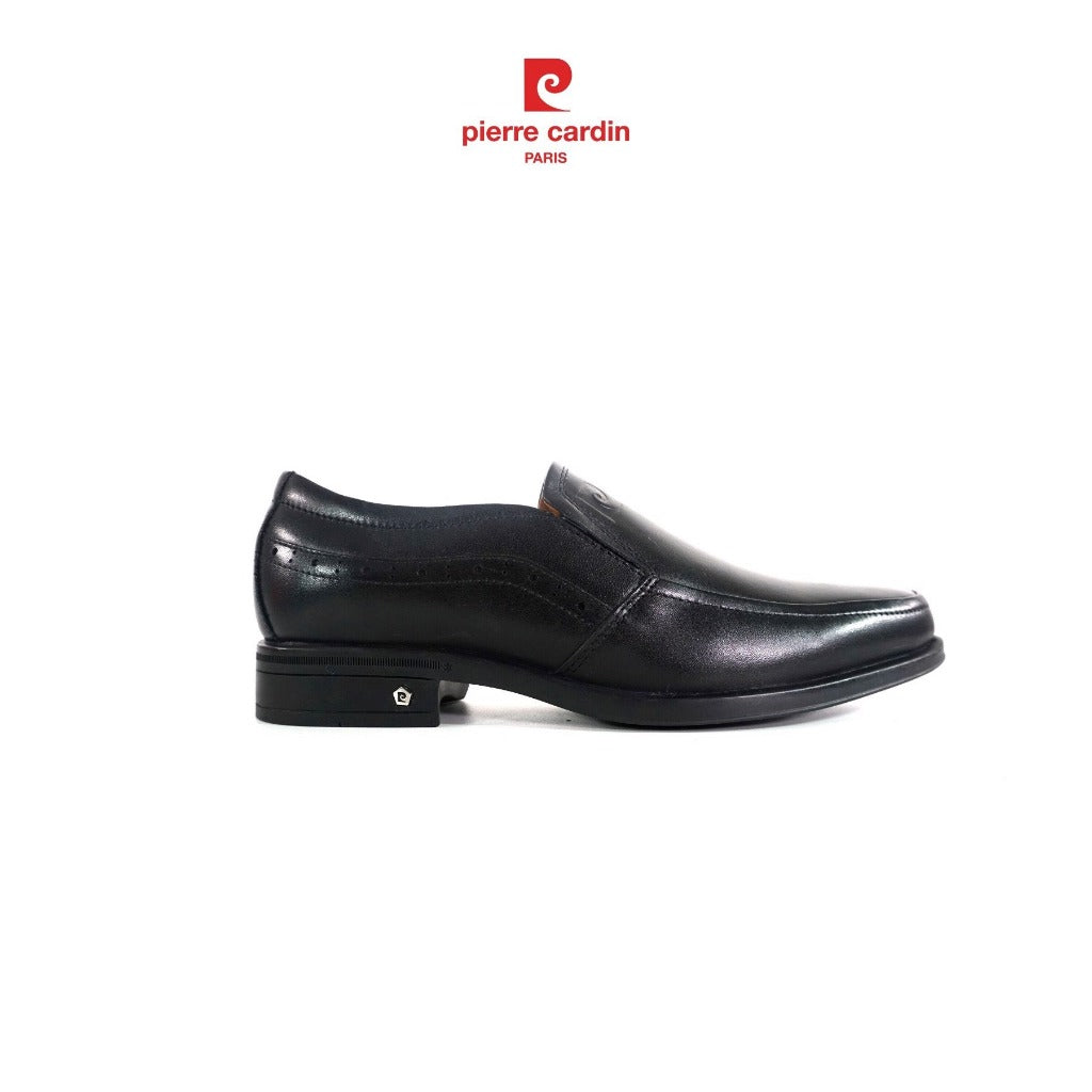 รองเท้าหนังผู้ชาย Pierre Cardin แบบ Loafer หนังวัวนัปป้าพรีเมียม พื้นหนังทำมือ ลายเจาะรู รุ่น 354
