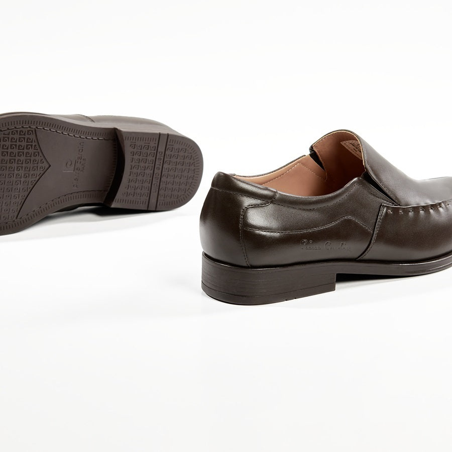 รองเท้าหนังสลิปออนผู้ชาย Pierre Cardin หนังวัวแท้พรีเมียม พื้นยางกันลื่น รุ่น 777