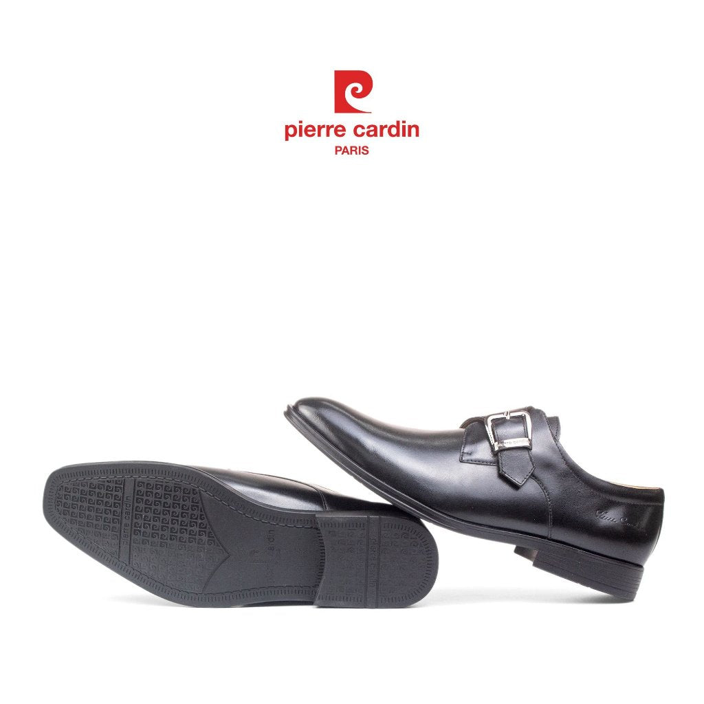 รองเท้าหนังผู้ชาย Pierre Cardin ฝรั่งเศส ของแท้ หนังวัวแท้ ดีไซน์ตัวล็อกแฟชั่น พื้นยางหล่อพรีเมียม รุ่น 778