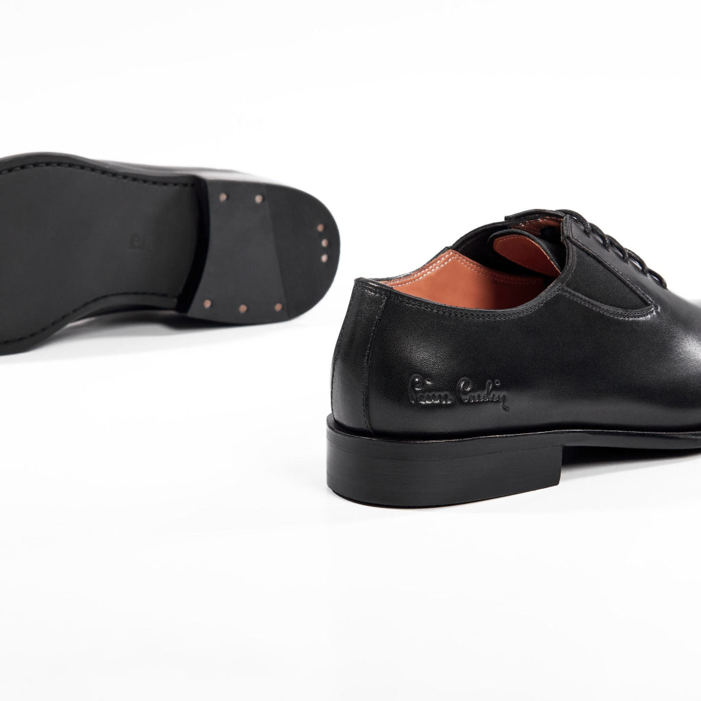 รองเท้าหนังผู้ชาย Pierre Cardin ทรง Derby หนังวัวนัปป้า พื้นหนังทำมือระดับพรีเมียม ดีไซน์หรูหรา รุ่น 351