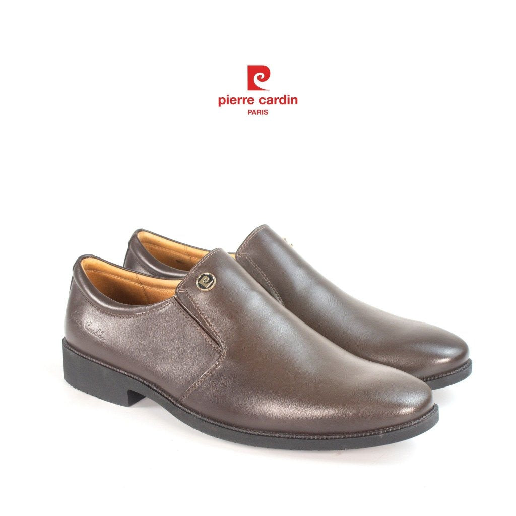 รองเท้าหนังผู้ชาย Pierre Cardin ฝรั่งเศส แบบ Loafer หนังวัวแท้ Nappa พื้นยางกันลื่น รุ่น 767