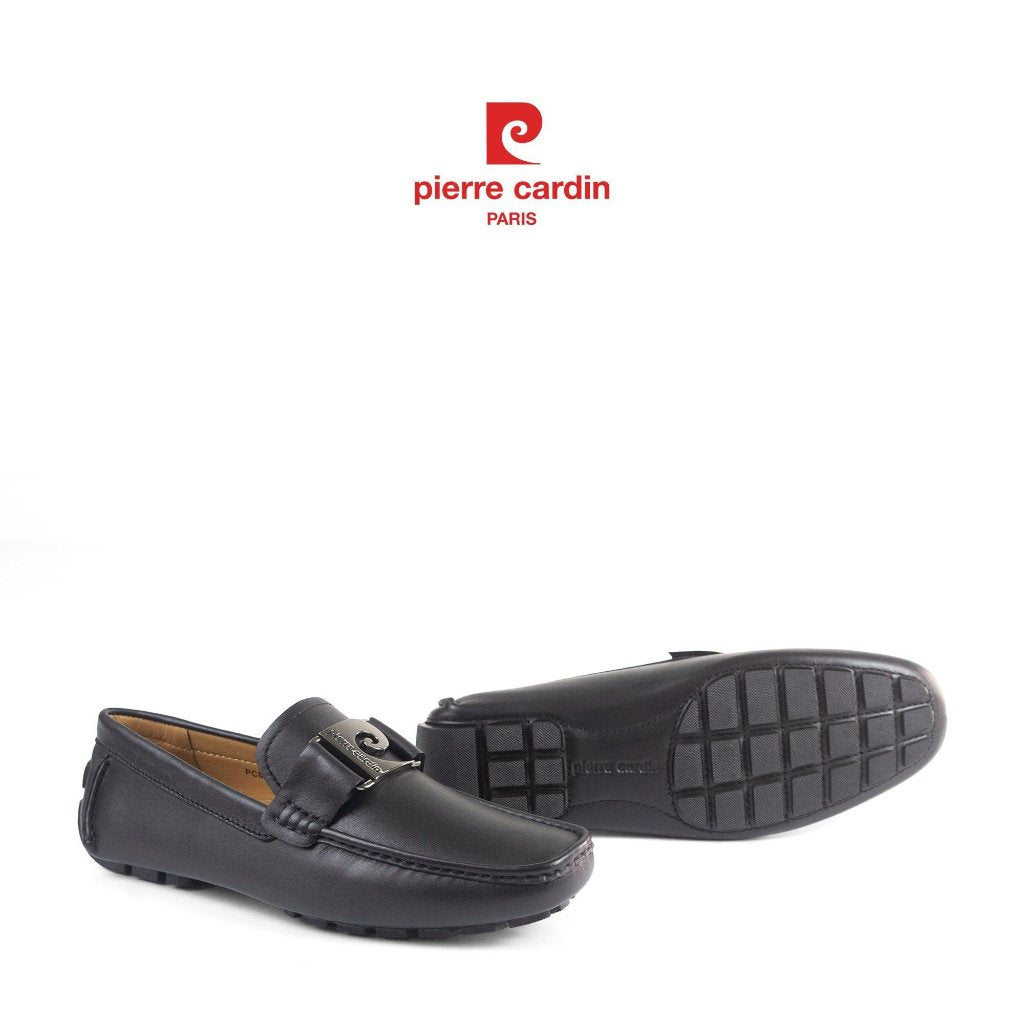 รองเท้าหนังสลิปออนผู้ชาย Pierre Cardin ฝรั่งเศส หนังวัวแท้พรีเมียม พื้นยางกันลื่น รุ่น 526