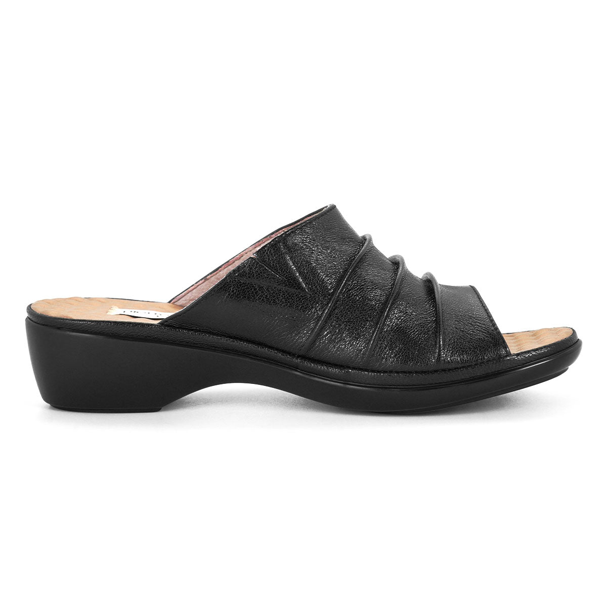 ស្បែកជើងនារី Pierre Cardin ស្បែកជើងប៉ាតា ស្បែកជើងផ្ទាត់ ទន់ស្រួលពាក់ ផលិតពីស្បែកសុទ្ធ ម៉ាក Berry Red ម៉ូឌែល 20SS230 