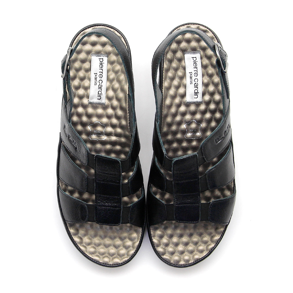 ស្បែកជើងនារី Pierre Cardin ស្បែកជើងកវែងនារី ស្បែកជើងកែងជើងរាបស្មើ ស្រួលពាក់ ផលិតពីស្បែកពិតប្រាកដ ពណ៌ Bronze Gold ទំហំ 21SS242 