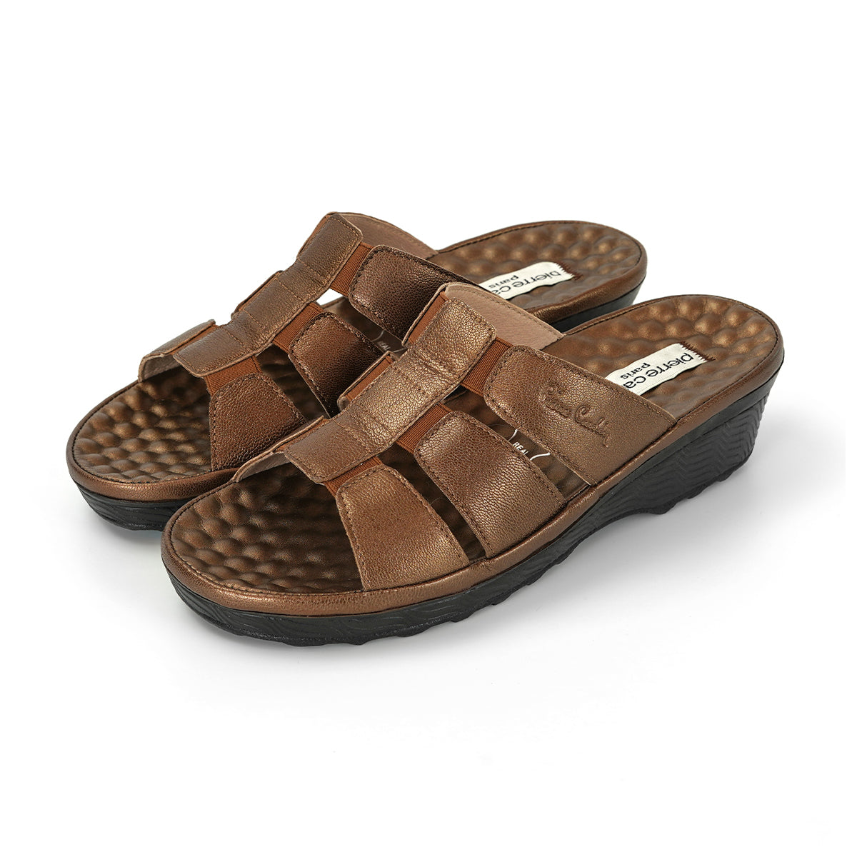 ស្បែកជើងកវែងស្បែកសុទ្ធ Pierre Cardin ពណ៌ក្រហម berry ទំហំ 36-42 ម៉ូដែល 21SS245