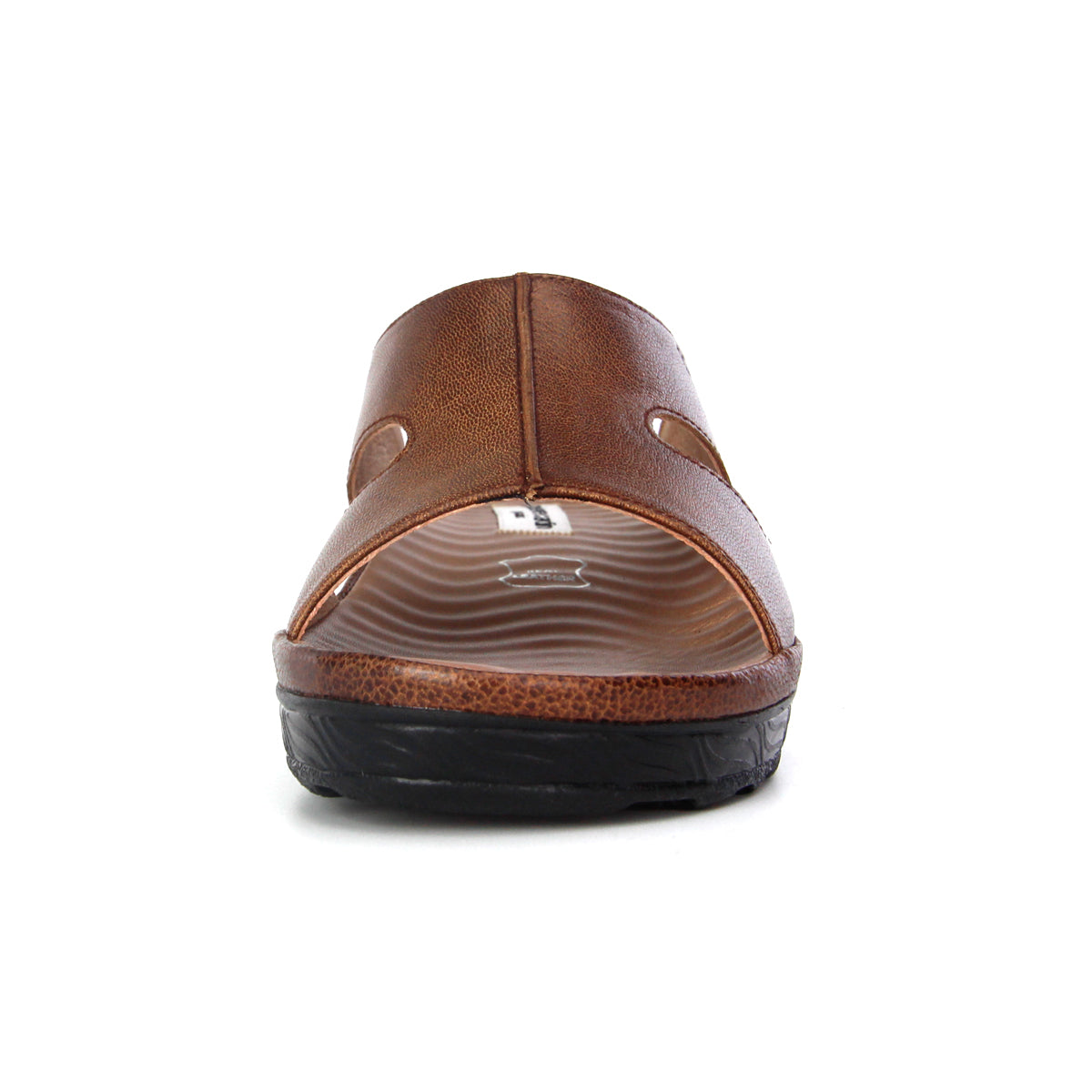 ស្បែកជើងនារី Pierre Cardin ស្បែកពិតប្រាកដ ទន់ស្រួលពាក់ ស្ទីលរអិល/មានខ្សែ ពណ៌ត្នោតខ្ចី ម៉ូដែល 21SS244 