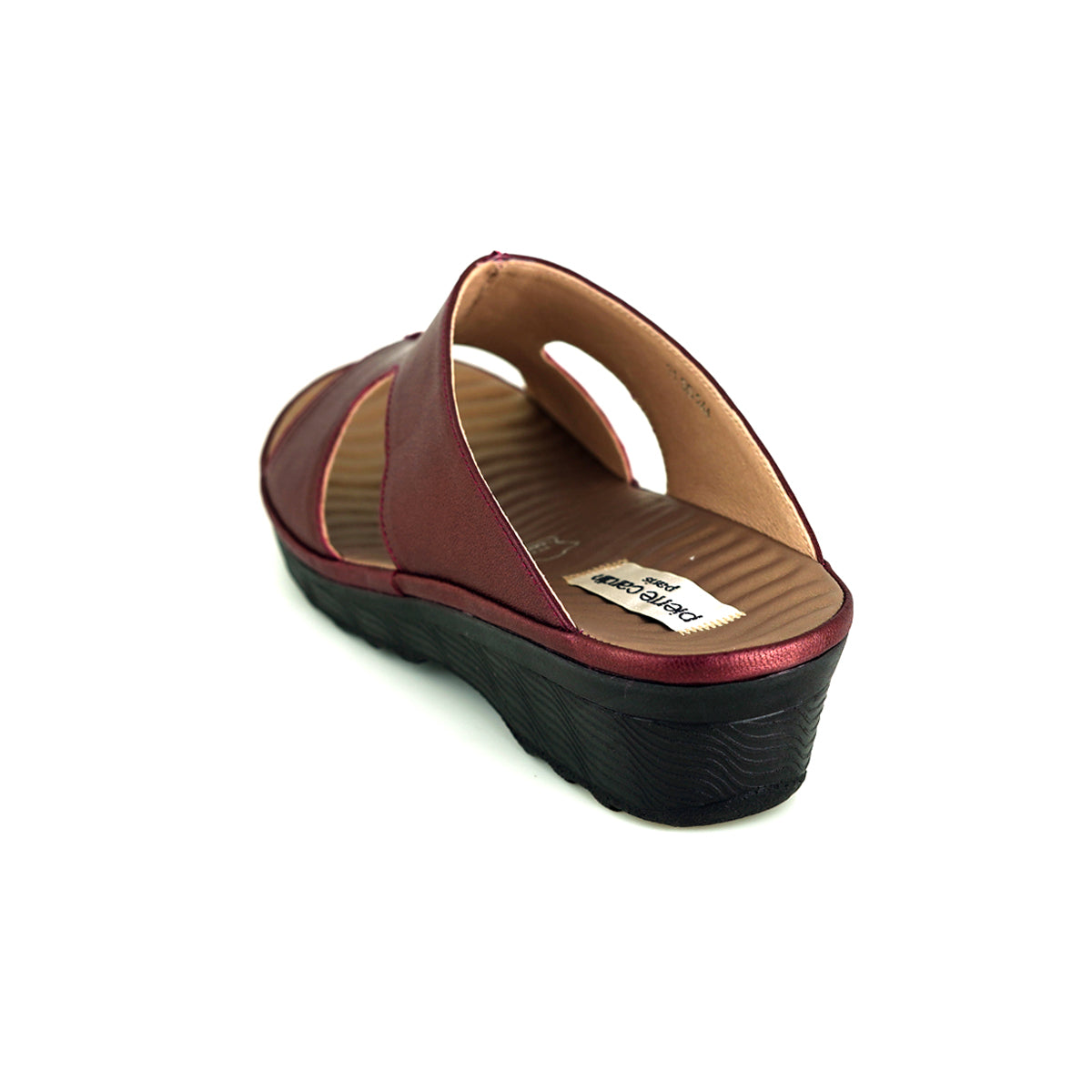 ស្បែកជើងនារី Pierre Cardin ស្បែកពិតប្រាកដ ទន់ស្រួលពាក់ ស្ទីលរអិល/មានខ្សែ ពណ៌ត្នោតខ្ចី ម៉ូដែល 21SS244 