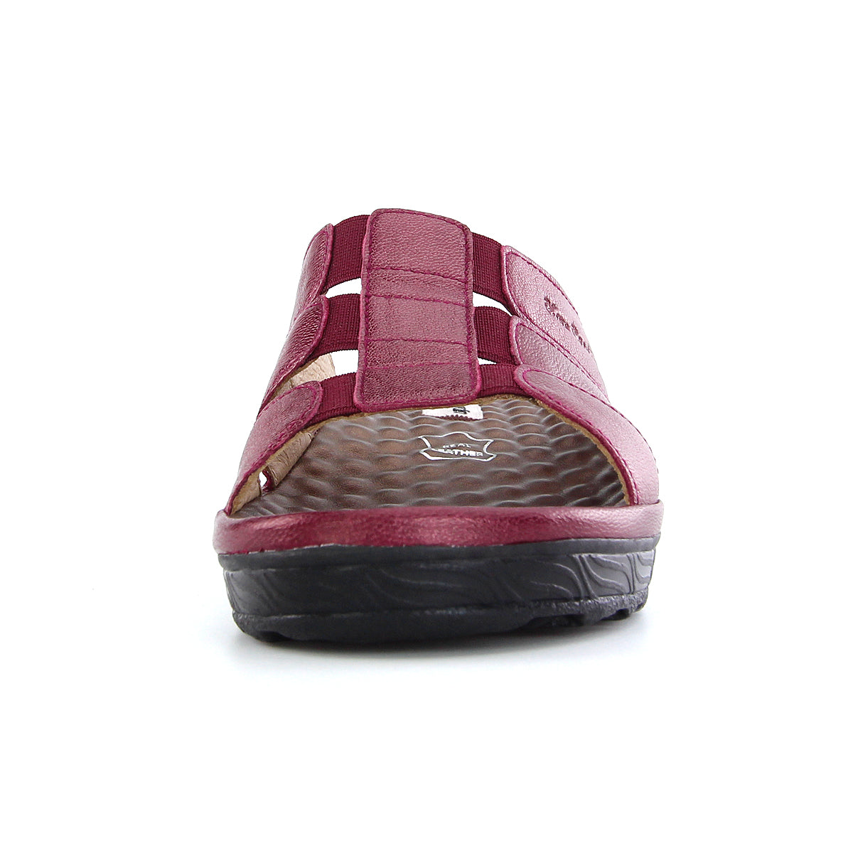 ស្បែកជើងកវែងស្បែកសុទ្ធ Pierre Cardin ពណ៌ក្រហម berry ទំហំ 36-42 ម៉ូដែល 21SS245
