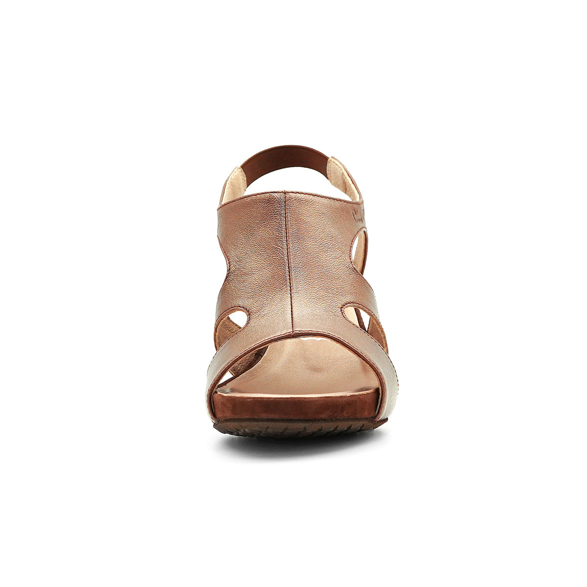 ស្បែកជើងកែងខ្ពស់របស់ស្ត្រី Pierre Cardin ទន់ស្រួលពាក់ ផលិតពីស្បែកពិតប្រាកដ ពណ៌សំរិទ្ធ-មាស ម៉ូដែល 21SS256 