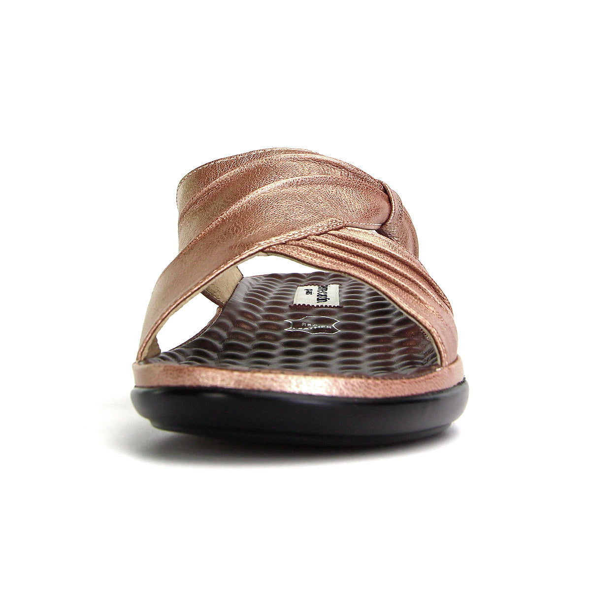 ស្បែកជើងសុខភាពនារី Pierre Cardin ទន់ស្រួលពាក់ ផលិតពីស្បែកពិតប្រាកដ ប្រផេះ ម៉ូដែល 23SS294