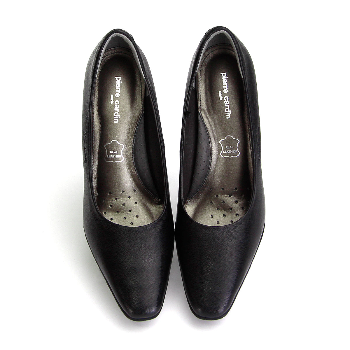 ស្បែកជើងកែងជើងនារី Pierre Cardin ទន់ស្រួលពាក់ ផលិតពីស្បែកសុទ្ធ សំរិទ្ធមាស ទំហំ 23WD314