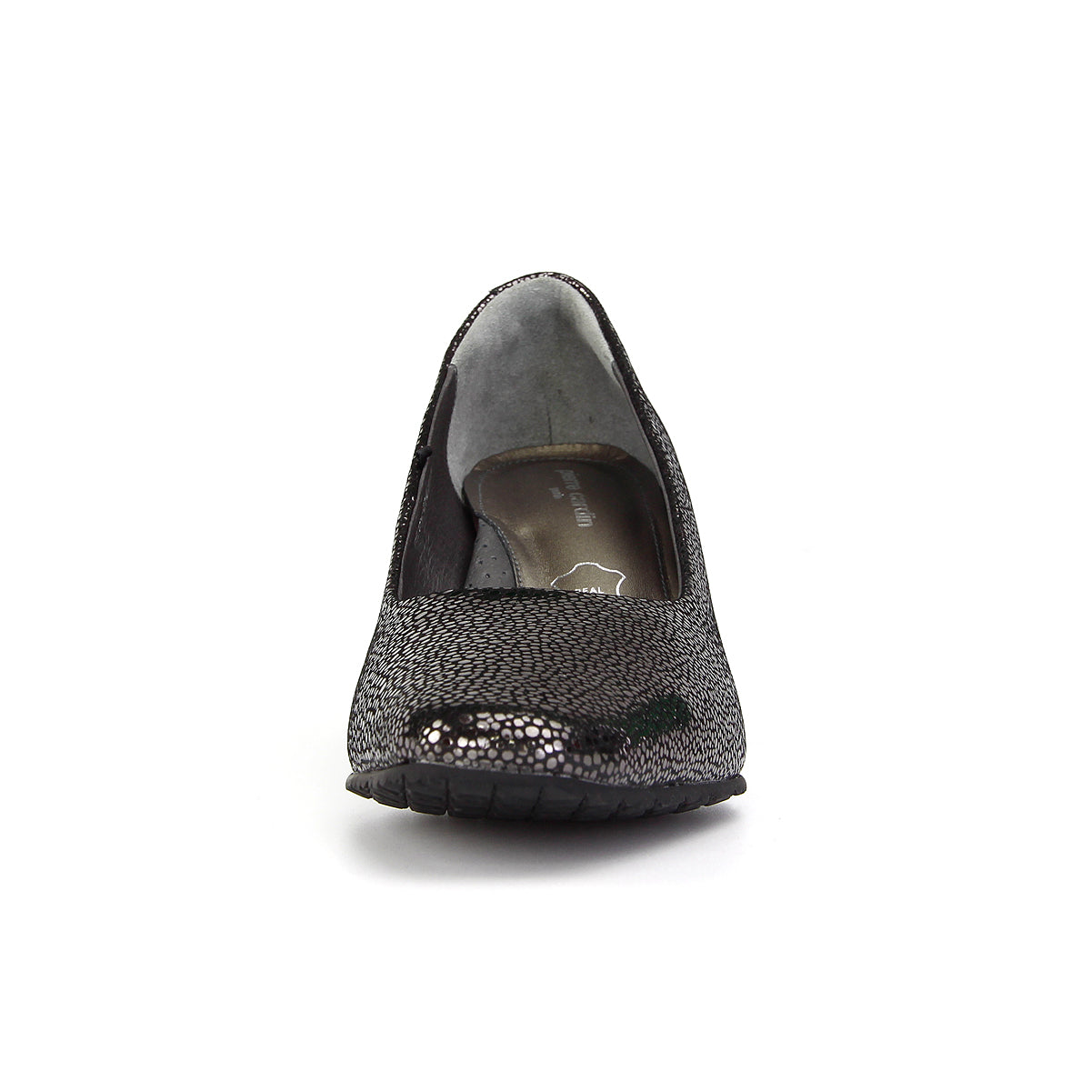 ស្បែកជើងកែងជើងនារី Pierre Cardin ទន់ស្រួលពាក់ ផលិតពីស្បែកសុទ្ធ សំរិទ្ធមាស ទំហំ 23WD314