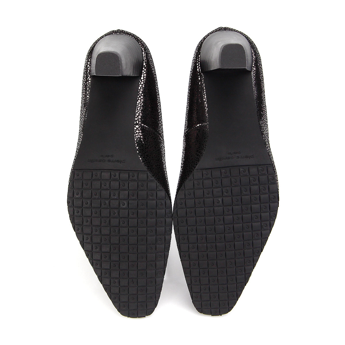 ស្បែកជើងកែងជើងនារី Pierre Cardin ទន់ស្រួលពាក់ ផលិតពីស្បែកសុទ្ធ សំរិទ្ធមាស ទំហំ 23WD314