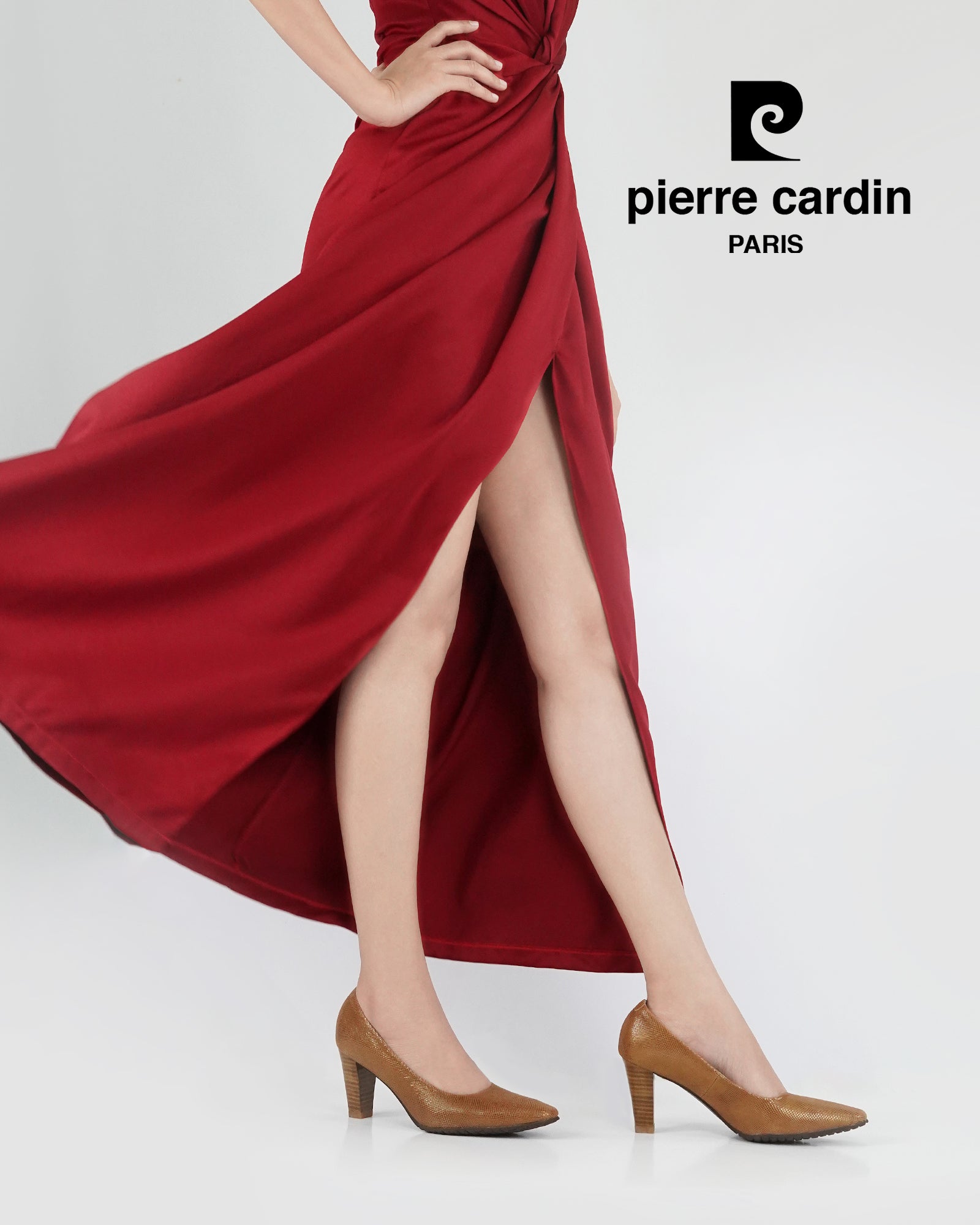 Pierre Cardin Women's High-Heels Pumps - Comfortable and soft, made from ស្បែកពិតប្រាកដ, Bronze-Gold Color, Size | ស្បែកជើងកែងខ្ពស់ - 23WD315