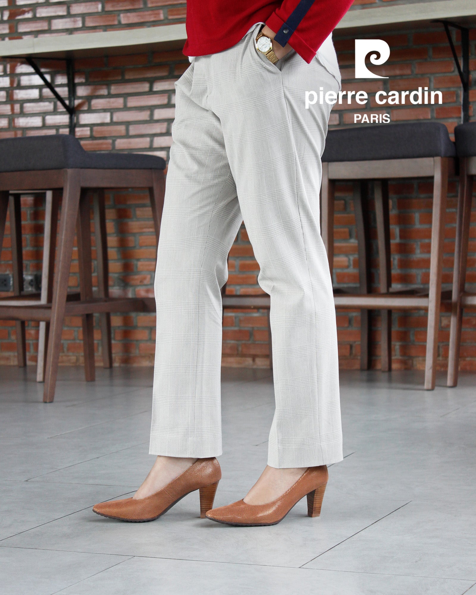 Pierre Cardin Women's High-Heels Pumps - Comfortable and soft, made from ស្បែកពិតប្រាកដ, Bronze-Gold Color, Size | ស្បែកជើងកែងខ្ពស់ - 23WD315