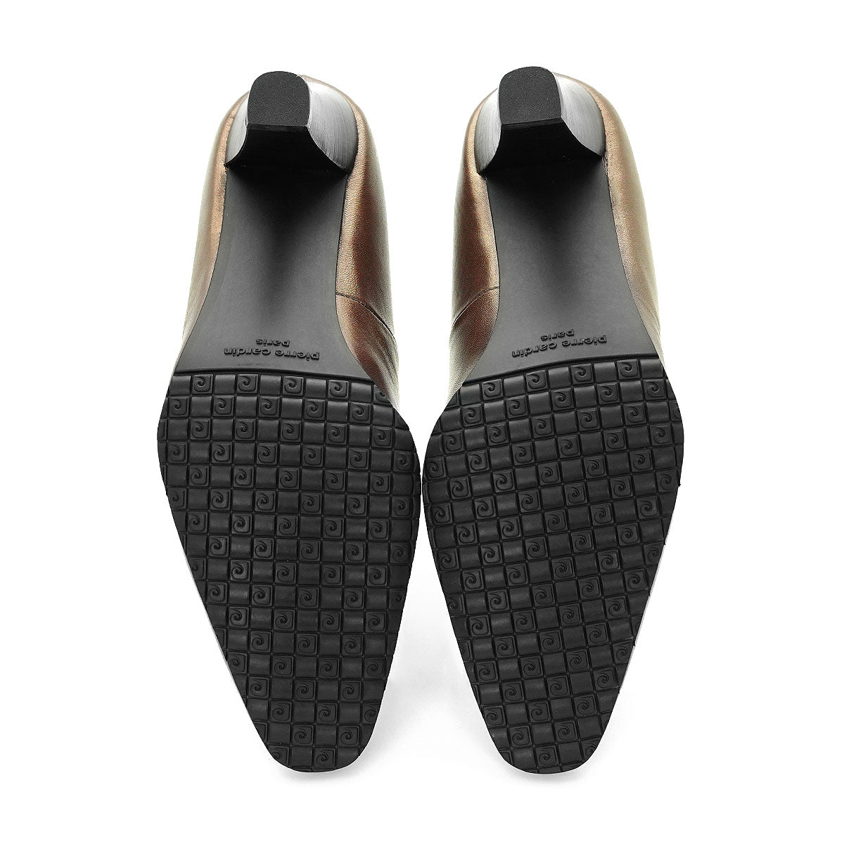 Pierre Cardin Women's High-Heels Pumps - Comfortable and soft, made from ស្បែកពិតប្រាកដ, Bronze-Gold Color, Size | ស្បែកជើងកែងខ្ពស់ - 23WD316