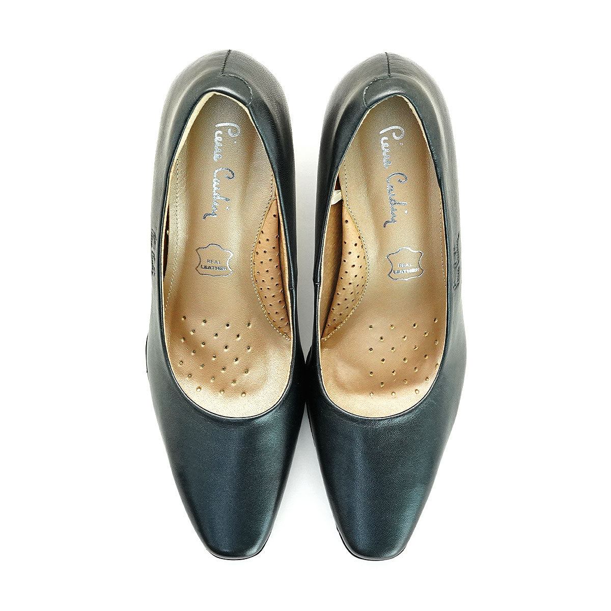 Pierre Cardin Women's High-Heels Pumps - Comfortable and soft, made from ស្បែកពិតប្រាកដ, Bronze-Gold Color, Size | ស្បែកជើងកែងខ្ពស់ - 23WD316