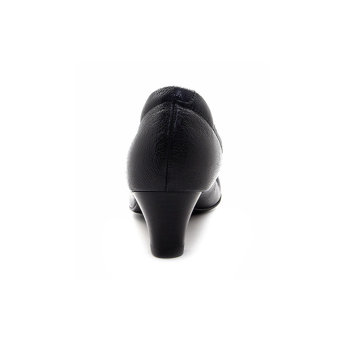 ស្បែកជើងនារី Pierre Cardin កែងជើងខ្ពស់បូមទឹក ទន់ស្រួលពាក់ ផលិតពីស្បែកសុទ្ធ ខ្មៅរលោង ម៉ូដែល 24SD323 