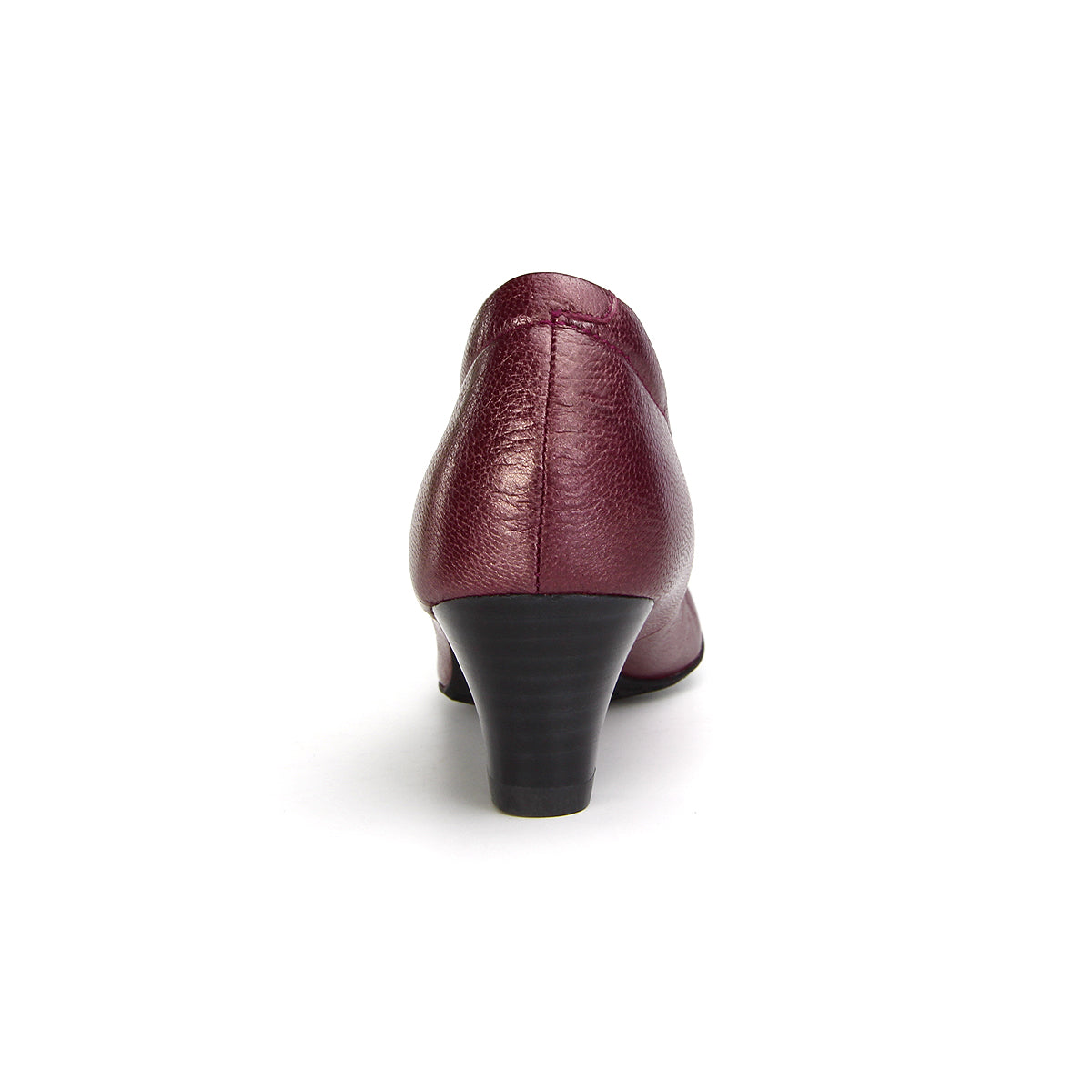 ស្បែកជើងនារី Pierre Cardin កែងជើងខ្ពស់បូមទឹក ទន់ស្រួលពាក់ ផលិតពីស្បែកសុទ្ធ ខ្មៅរលោង ម៉ូដែល 24SD323 