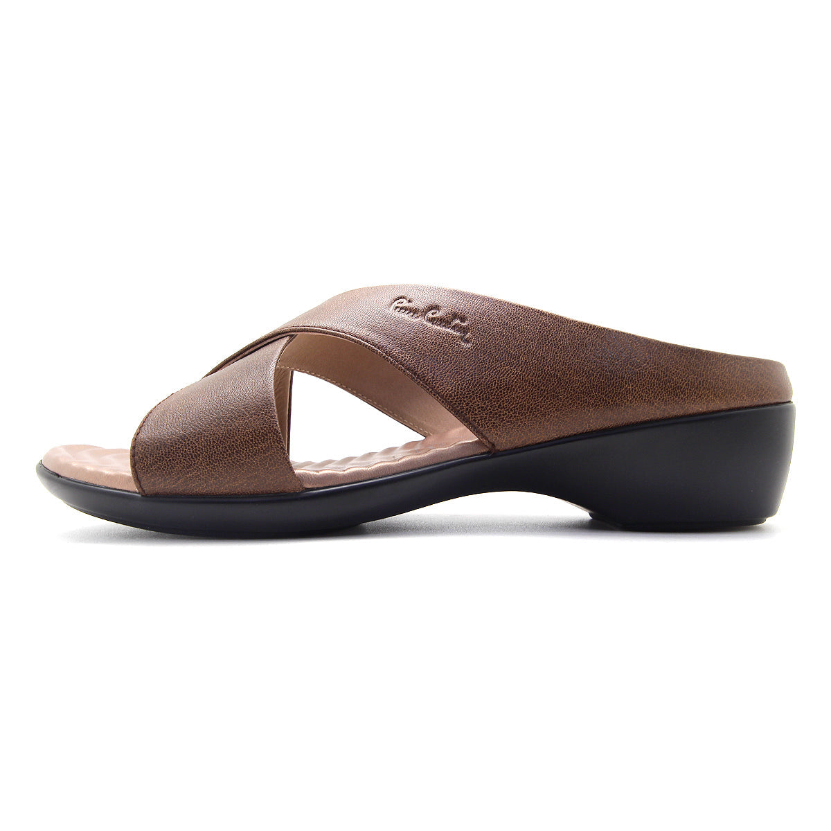 Pierre Cardin รองเท้าผู้หญิง ลำลอง ส้นแบน นุ่มสบาย ผลิตจากหนังแท้ สีดำ รุ่น 24WS362