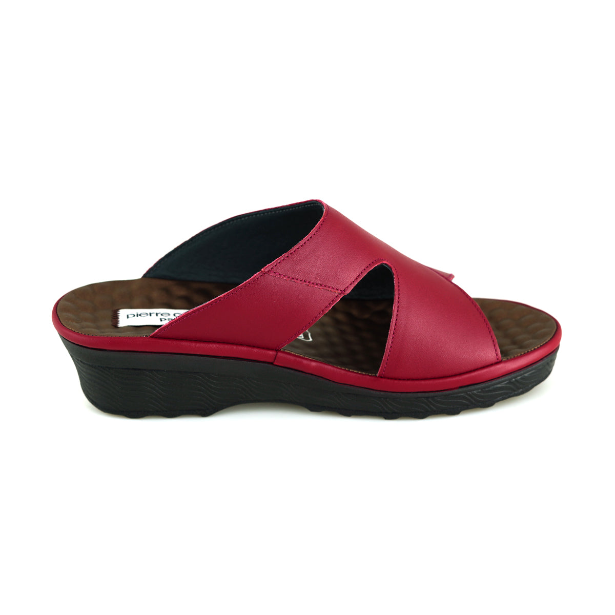 ស្បែកជើងនារី Pierre Cardin ស្បែកសុទ្ធ ទន់ស្រួលពាក់ មានខ្សែរ ពណ៌ស ម៉ូដែល 26SS409 