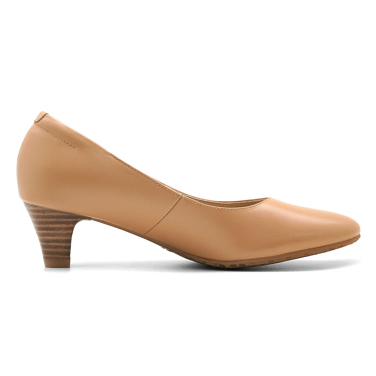 ស្បែកជើងកែងខ្ពស់របស់ស្ត្រី Pierre Cardin ទន់ស្រួលពាក់ ផលិតពីស្បែកសុទ្ធ ពណ៌ត្នោតខ្ចី ម៉ូដែល 26WD422 