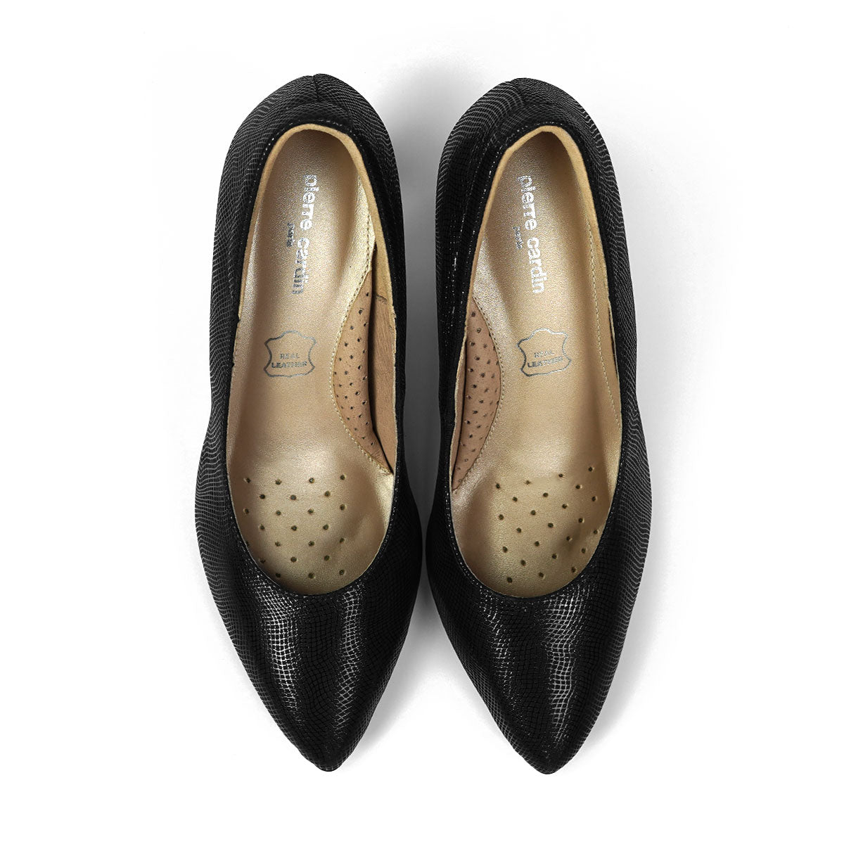 รองเท้าส้นสูงผู้หญิง Pierre Cardin รองเท้าคัทชูหนังแท้ ดีไซน์เรียบหรู เสริมบุคลิก รุ่น 26WD801